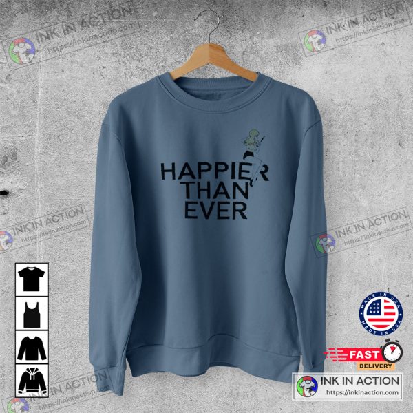 Billie Eilish Happier Than Ever Album Cover T-shirt