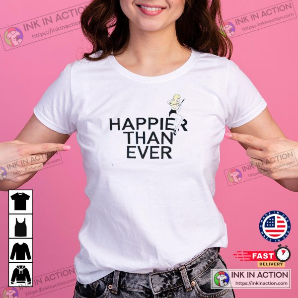 Billie Eilish Happier Than Ever Album Cover T-shirt