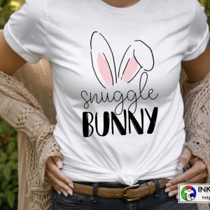 Happy Easter Snuggle Bunny White T-Shirt