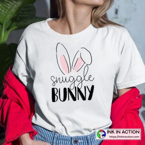 Happy Easter Snuggle Bunny White T-Shirt