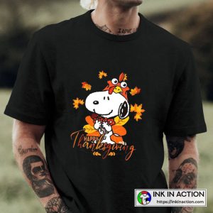 Happy Thanksgiving Day Peanuts Thanksgiving Snoopy Turkey Thanksgiving T shirt 2