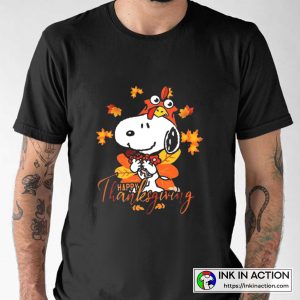 Happy Thanksgiving Day Peanuts Thanksgiving Snoopy Turkey Thanksgiving T shirt 3
