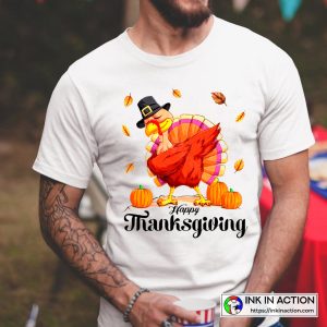 Happy Thanksgiving Turkey Vintage T Shirt 2