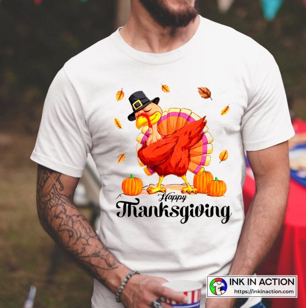 Happy Thanksgiving Turkey Vintage T-Shirt