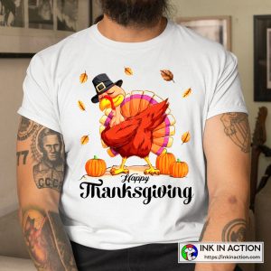 Happy Thanksgiving Turkey Vintage T Shirt 3