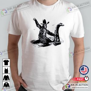 Hilarious Nessie The Loch Ness Monster Graphic Humorous T-shirt