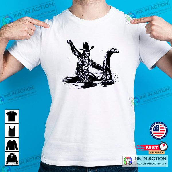 Hilarious Nessie The Loch Ness Monster Graphic Humorous T-shirt