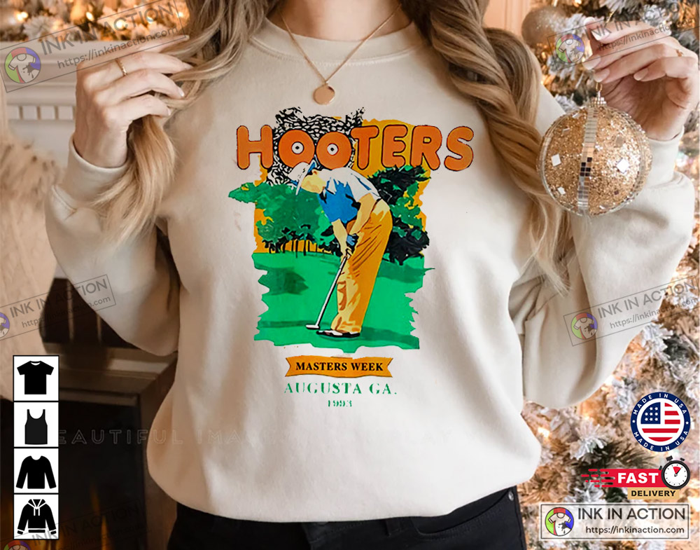 Hooters Sweatshirt 90s Golf Vintage Sweatshirt Graphic Shirt - Ink