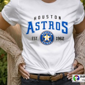 Hot 2023 Houston Astros Est 1962 4th Of July Shirt