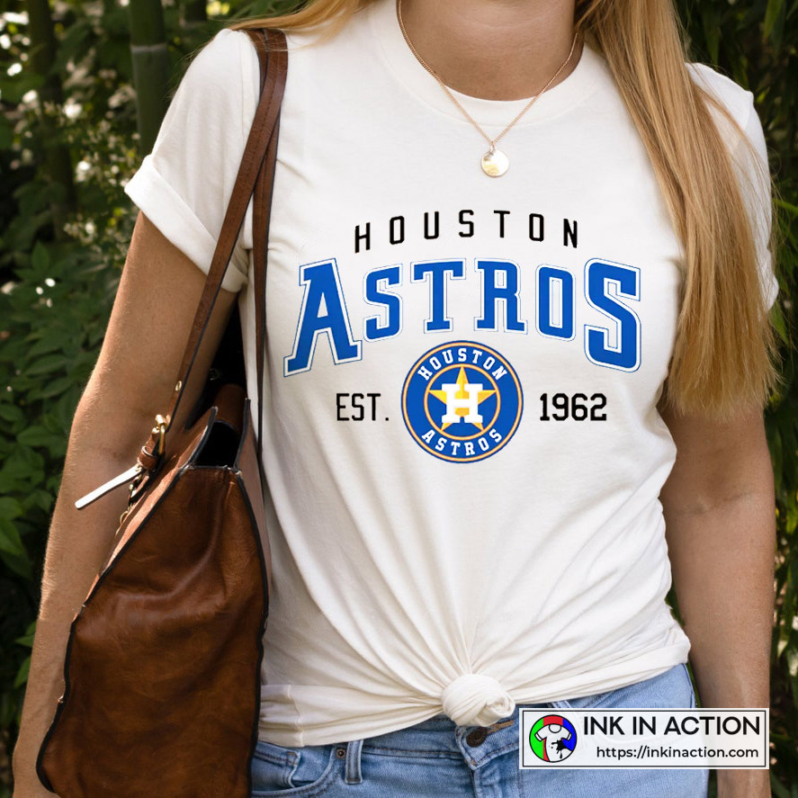 Houston Astros Baseball Vintage T-Shirt - Ink In Action