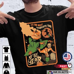 It’s the Most Wonderful Time of the Year Pumpkin Sweatshirt Vintage Halloween 90s T-shirt