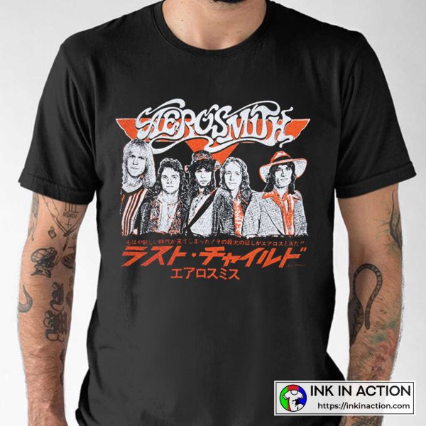 Last Child Aerosmith Full Black Essential T-shirt