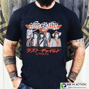 Last Child Aerosmith Full Black Essential T-shirt
