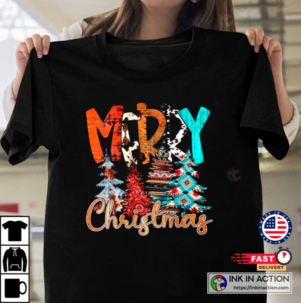 Cute Christmas Tree 2022 Christmas Colorful T-shirt