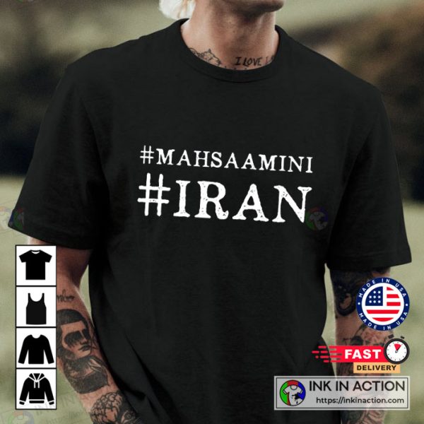 Mahsa Amini Stands With #MahsaAmini #Iran T-shirt