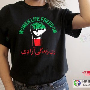Mahsa Amini Iran Flag Rise With the Women Of Iran T-shirt
