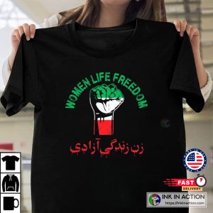 Mahsa Amini Women Life Freedom Iran Flag Women Iranian Flag Rise With the Women Of Iran Tshirt 3