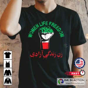 Mahsa Amini Women Life Freedom Iran Flag Women Iranian Flag Rise With the Women Of Iran Tshirt 4