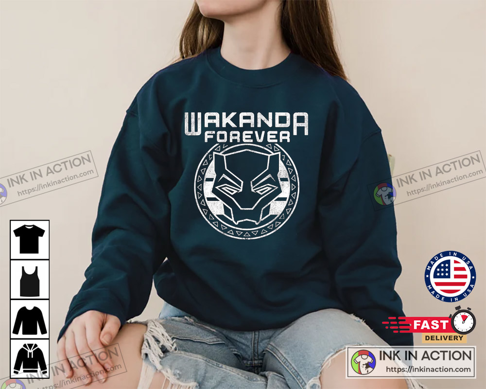 Marvel Black Panther Power Wakanda Marvel Forever Logo Sweatshirt
