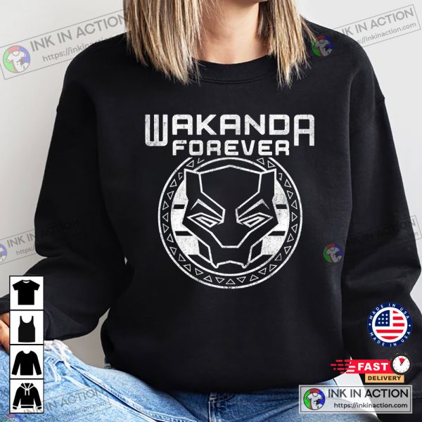 Marvel Black Panther Power Wakanda Marvel Forever Logo Sweatshirt