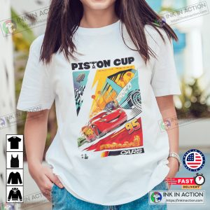 Disney Cars Lightning McQueen Inspired Vintage Custom Race Shirt