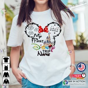 My 1st Disney Trip Disney Minnie Mouse Disneyland Trip T-shirt