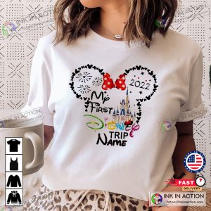 My 1st Disney Trip Disney Minnie Mouse Disneyland Trip T-shirt 4