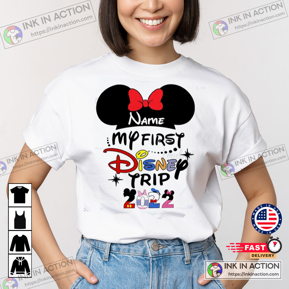 My 1st Disney Trip First Disney Trip Disneyland Vacation Tee Family  Matching Disney T-shirt - Print your thoughts. Tell your stories.