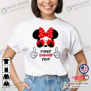My 1st Disneyland Trip First Disney World Cute Disney Minnie T Shirt 1