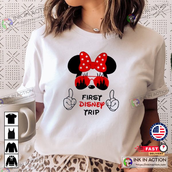 My 1st Disneyland Trip First Disney World Cute Disney Minnie T-Shirt