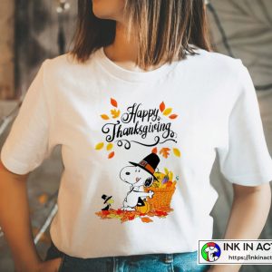 Peanuts Thanksgiving Day Comfortable T-shirt