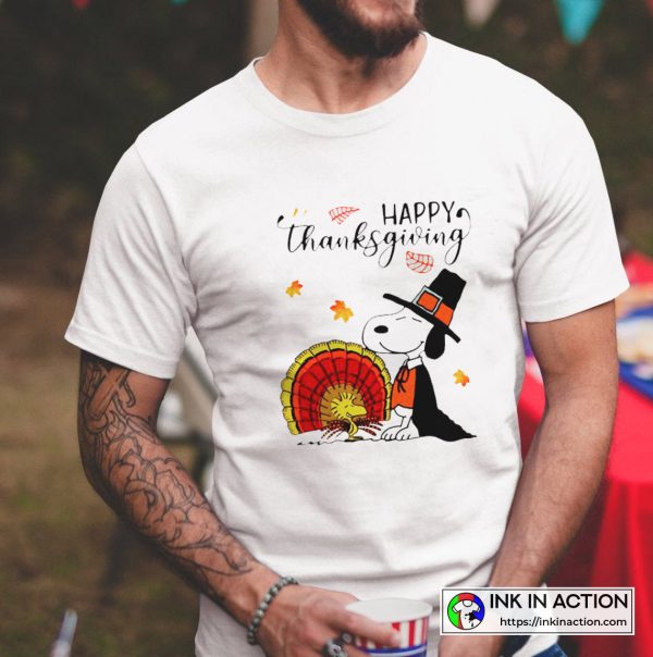 Peanuts Thanksgiving Charlie Brown And Snoopy Thanksgiving Vibes T-shirt