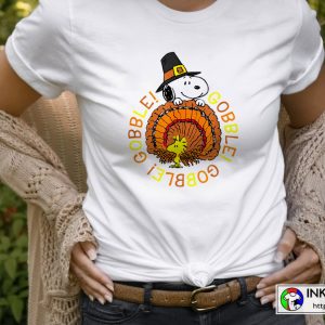 Peanuts Thanksgiving Peanuts Snoopy and Woodstock Thanksgiving Gobble Essential Tshirt