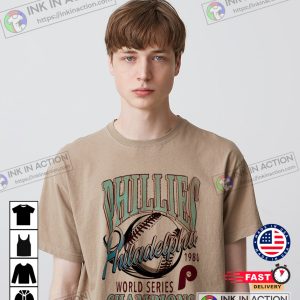 Philadelphia Baseball Team Majestic Philadelphia Phillies Vintage Champs Baseball T Shirt 4