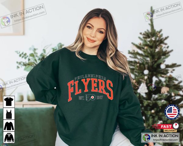 Philadelphia Flyers Jersey Sweatshirt Flyers Hockey Vintage Sweatshirt