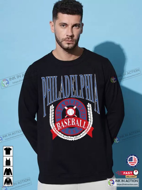 Philadelphia Phillies Baseball 1883 Vintage Best Sweatshirt, T-shirt