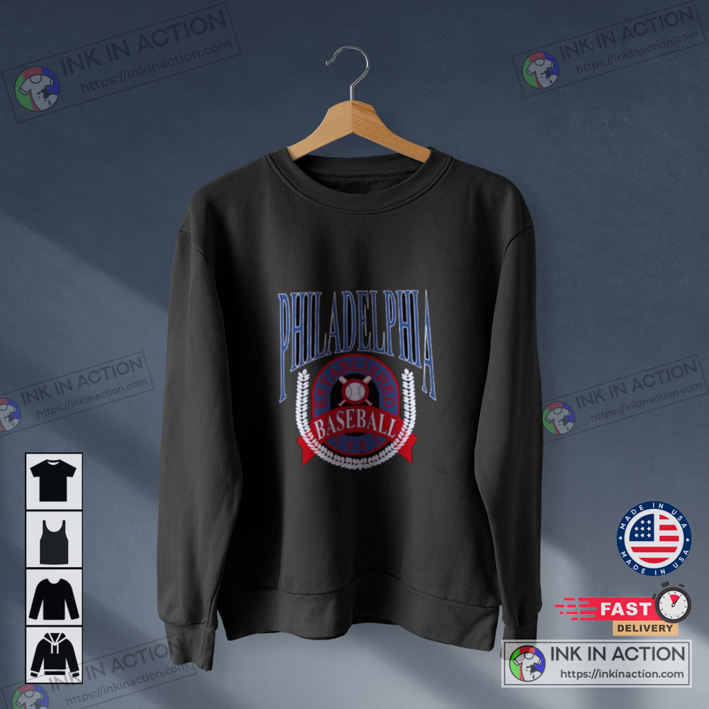 Vintage Philadelphia Phillies Since 1883 Baseball Club Sweatshirt