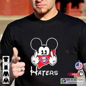 Philadelphia Phillies MLB Haters Gonna Hate Mickey Mouse Baseball TShirt 3