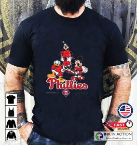 Philadelphia Phillies MLB Mickey Donald Goofy Fan T-Shirt - Print your ...