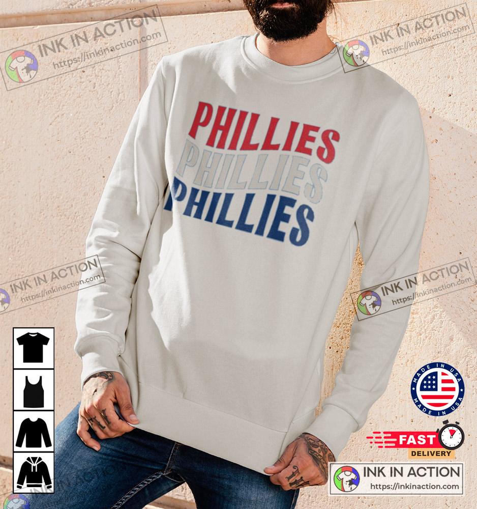 Phillies Baseball Games Crewneck Vintage Philly Sweatshirt T-shirt - Ink In  Action