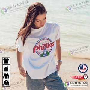 Vintage Phillies Baseball Style 1989 T Shirts Print Cotton Short