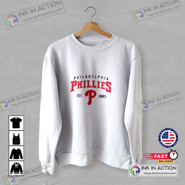 Phillies MLB Philadelphia Phillies EST 1883 Baseball 2022 T-Shirt