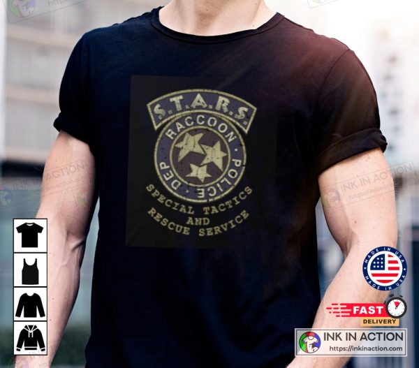 Raccoon – Resident Evil Raccoon Police Dept Special Tactics and Rescue Service STARS Essential T-Shirt