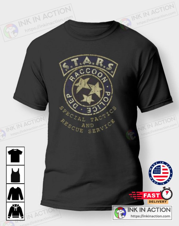 Raccoon – Resident Evil Raccoon Police Dept Special Tactics and Rescue Service STARS Essential T-Shirt