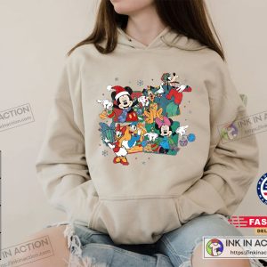 Retro Disney Mickey And Friends Christmas Shirt