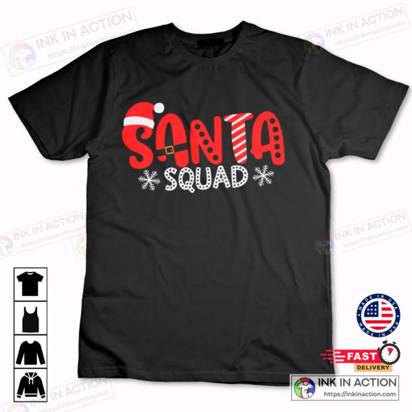 Santa Squad Christmas Fun Family Gifts Christmas Santa Shirt