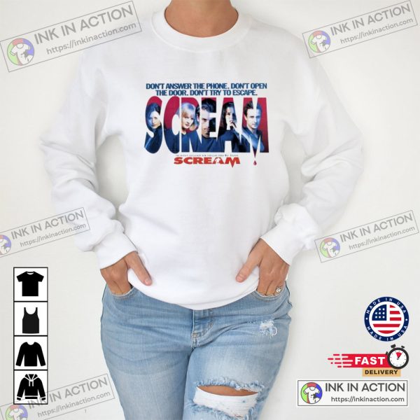 Scream Movie Scream Merch Vintage T-shirt