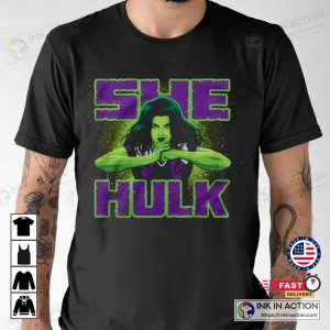 She Hulk 2022 original she hulk Cracking Knuckles Ffitted Jersey Tshirt 4