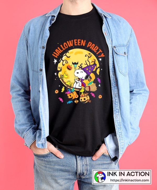 Snoopy Charlie Brown Halloween Party Vintage T-shirt