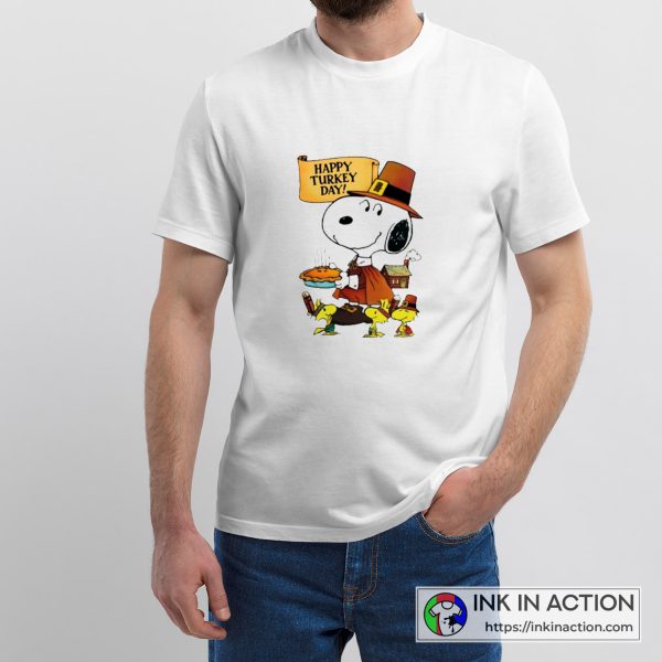 Snoopy Thanksgiving Happy Thanksgiving Happy Turkey Day Comfortable T-Shirt